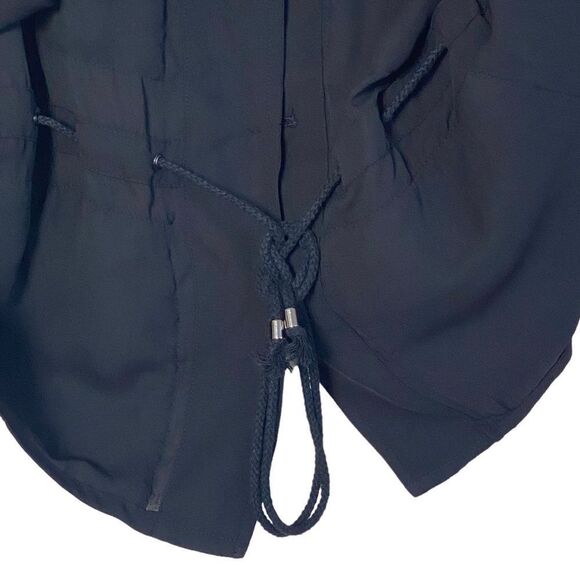 3.1 Phillip Lim Black 100% Silk Sequin Accent Sleeveless Blouse Sz 4 - Picture 10 of 16